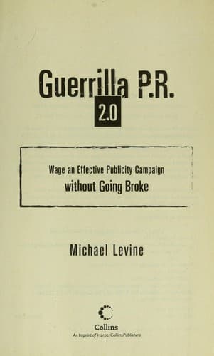 Cover of Guerrilla P.R. 2.0 by Levine, Michael