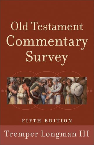Cover of Old Testament commentary survey by Tremper Longman
