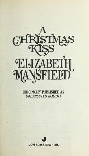 Cover of A Christmas Kiss by Elizabeth Mansfield