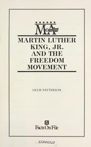 Cover of Martin Luther King, Jr. and the Freedom Movement (Makers of America) by Lillie Patterson