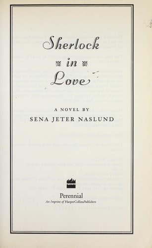 Cover of Sherlock in Love by Sena Jeter Naslund