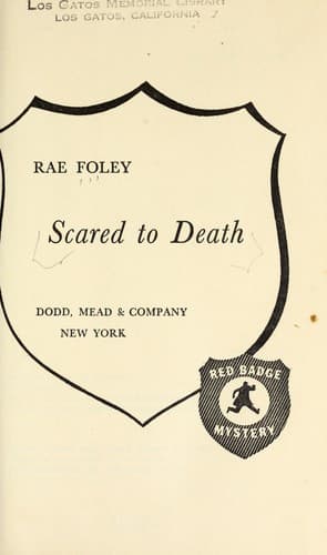 Cover of Scared to Death by Elinore Denniston