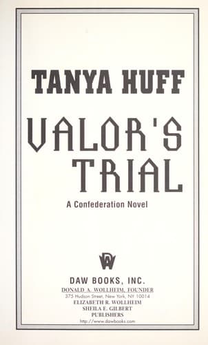 Cover of Valor's Trial by Tanya Huff