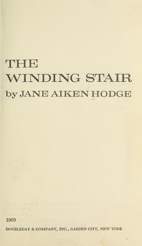 Cover of The Winding Stair by Jane Aiken Hodge