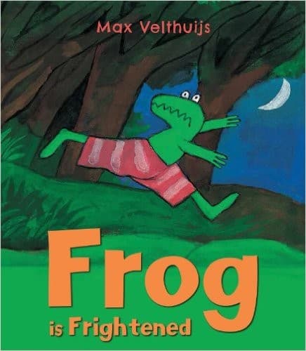 Cover of Frog is frightened by Max Velthuijs