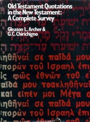 Cover of Old Testament quotations in the New Testament by Archer, Gleason Leonard