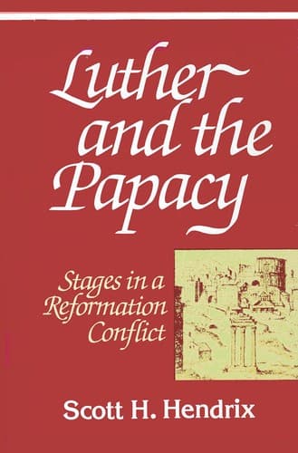Cover of Luther and the papacy by Scott H. Hendrix