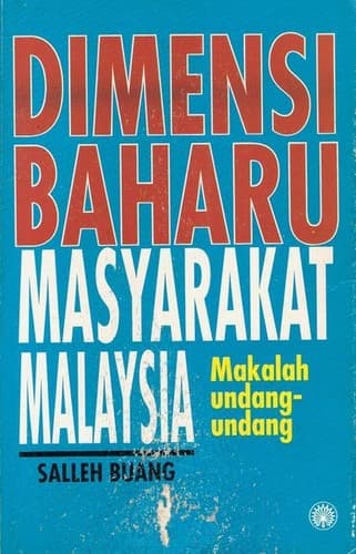 Cover of Dimensi Baharu Masyarakat Malaysia by Salleh Buang