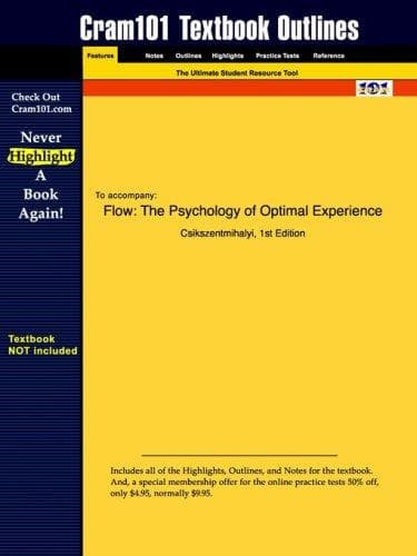 Cover of Flow: The Psychology of Optimal Experience by Mihály Csíkszentmihályi