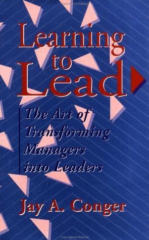 Cover of Learning to lead by Jay Alden Conger