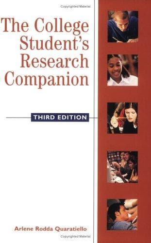 Cover of The college student's research companion by Arlene Rodda Quaratiello