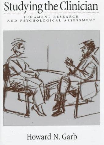 Cover of Studying the clinician by Howard N. Garb