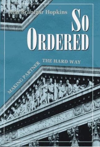 Cover of So ordered by Ann Branigar Hopkins