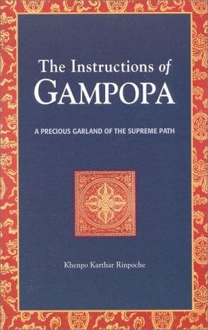 Cover of The instructions of Gampopa by Khenpo Karthar Rinpoche