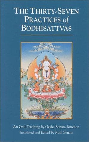 Cover of The thirty seven practices of Bodhisattvas by Rgyal-sras Thogs-med-dpal Bzaṅ-po-dpal