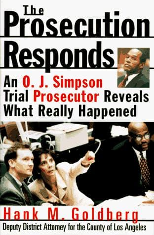 Cover of The prosecution responds by Hank M. Goldberg