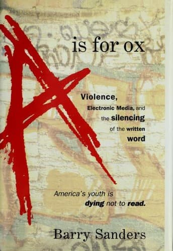 Cover of A is for ox by Sanders, Barry