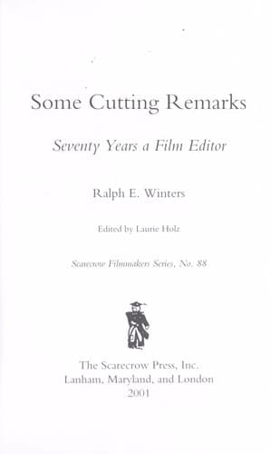 Cover of Some cutting remarks by Ralph E. Winters