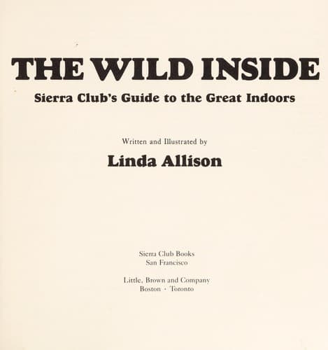 Cover of The wild inside by Linda Allison