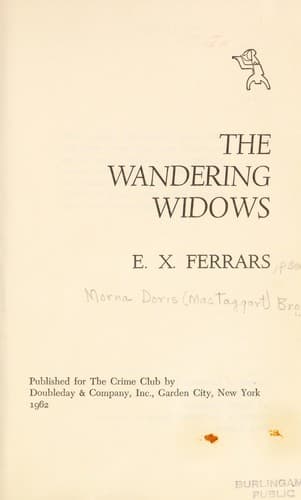 Cover of The Wandering Widows by Elizabeth Ferrars