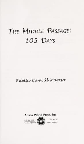 Cover of The middle passage by Estella Conwill Majozo