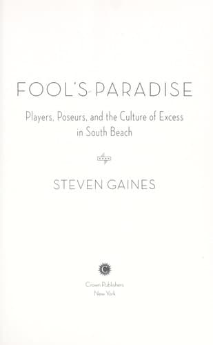 Cover of Fool's paradise by Steven S. Gaines