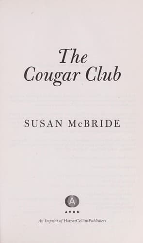 Cover of The cougar club by McBride, Susan