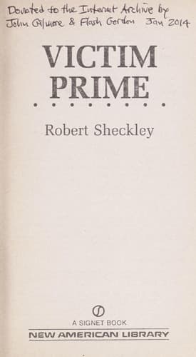 Cover of Victim Prime by Robert Sheckley