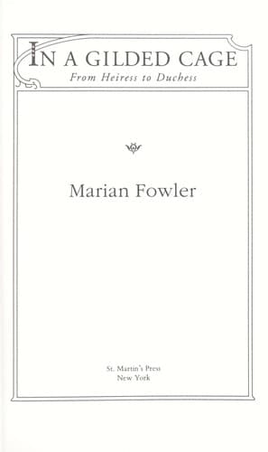Cover of In a gilded cage by Marian Fowler