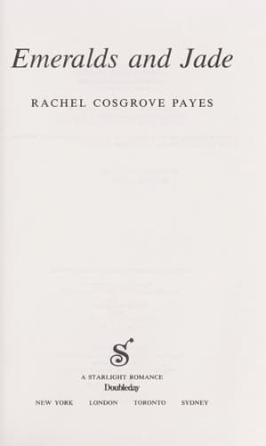 Cover of Emeralds and Jade by Rachel Cosgrove Payes
