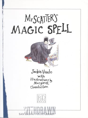 Cover of Mr. Scatter's magic spell by Jackie Vivelo