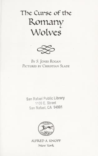Cover of The Curse of the Romany wolves by S. Jones Rogan