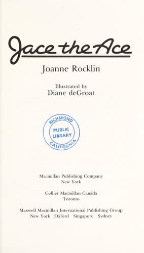 Cover of Jace the Ace by Joanne Rocklin