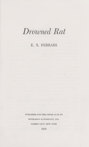 Cover of Drowned rat by Elizabeth Ferrars