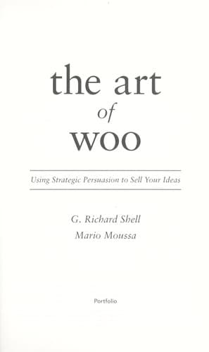 Cover of The art of woo by G. Richard Shell