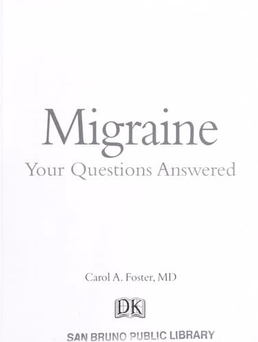 Cover of Migraine by Carol A. Foster