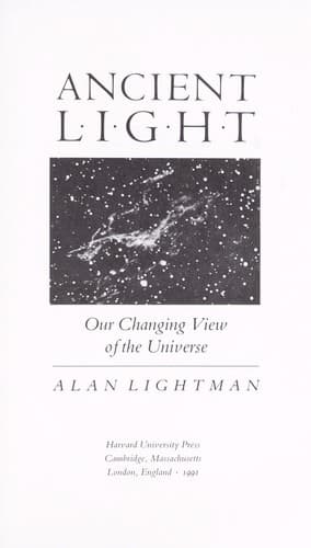 Cover of Ancient light by Alan P. Lightman