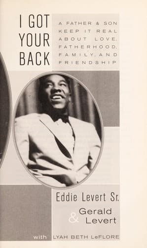 Cover of I got your back by Eddie W. Levert