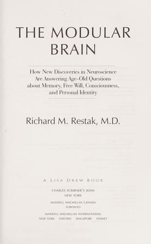 Cover of The modular brain by Richard M. Restak