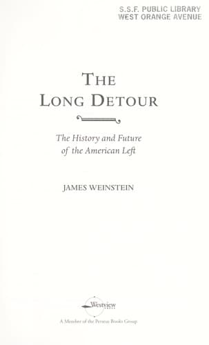 Cover of The long detour by Weinstein, James