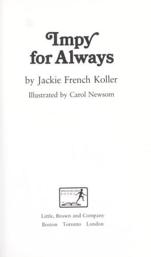 Cover of Impy for always by Jackie French Koller
