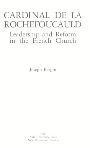 Cover of Cardinal De LA Rochefoucauld by Joseph Bergin