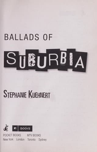 Cover of Ballads of suburbia by Stephanie Kuehnert