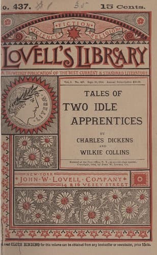 Cover of The Lazy Tour of Two Idle Apprentices by Charles Dickens