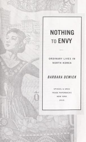 Cover of Nothing to envy by Barbara Demick