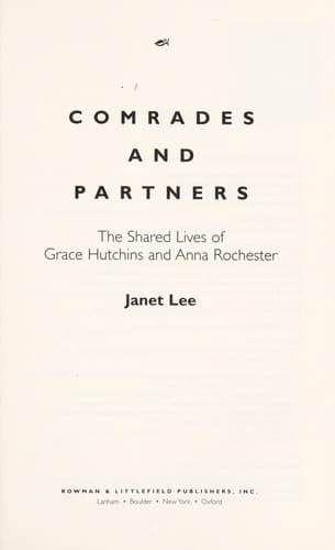 Cover of Comrades and partners by Lee, Janet