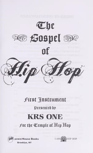 Cover of The gospel of hip hop by KRS-One (Musician)