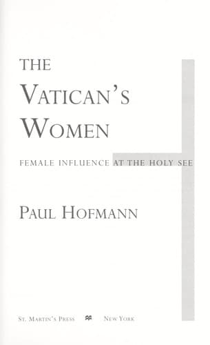 Cover of The Vatican's Women by Paul Hofmann