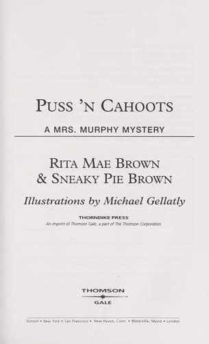 Cover of Puss 'n Cahoots by Rita Mae Brown