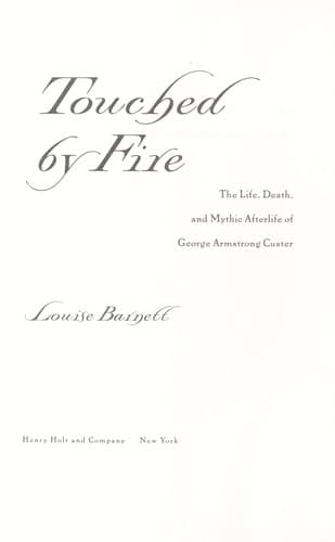 Cover of Touched by fire by Louise K. Barnett